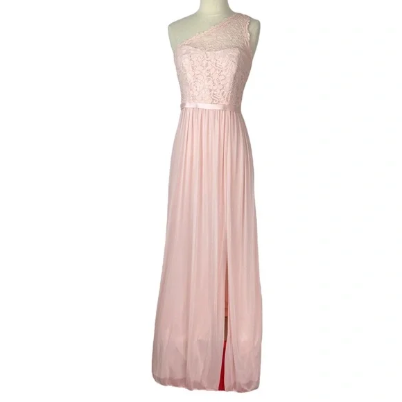 Davids Bridal Dresses Davids Bridal One Shoulder Dress Size